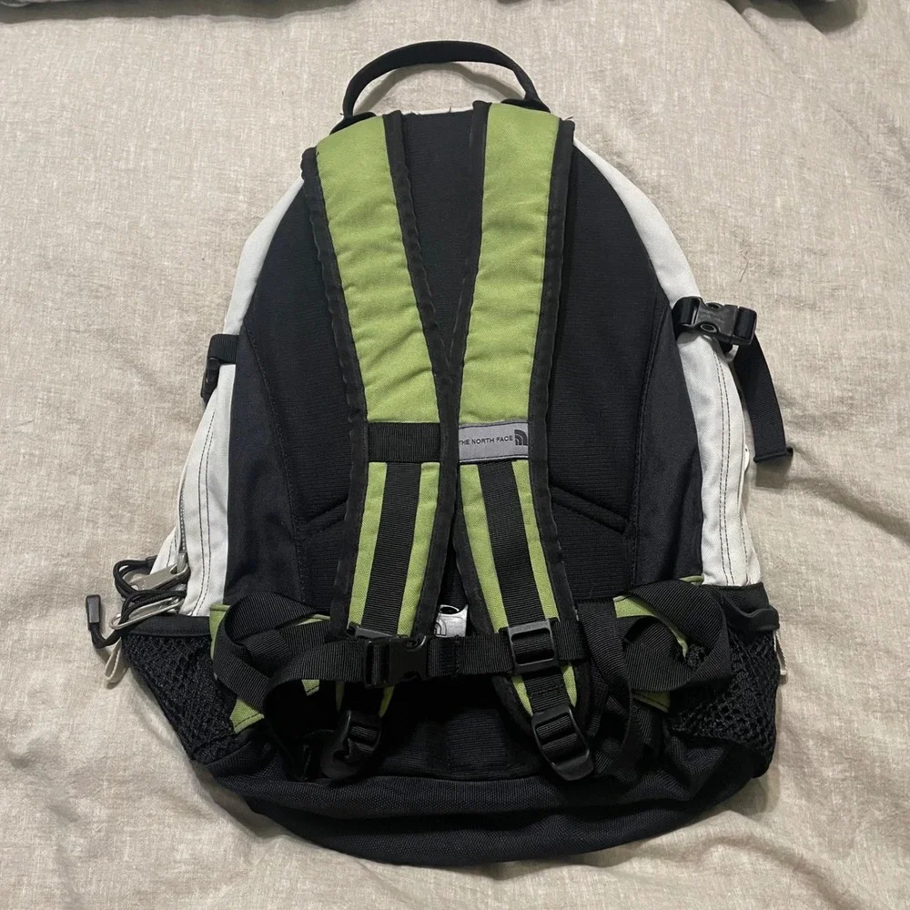 The North Face Borealis Backpack Y2K Green Gray Black Hiking Gorpcore Laptop
